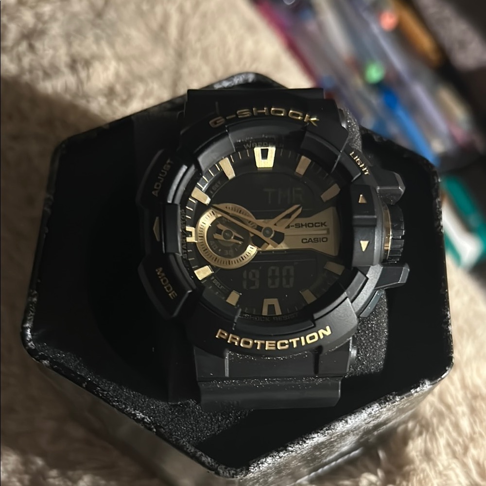 Casio G-Shock Black & Gold Men's Watch